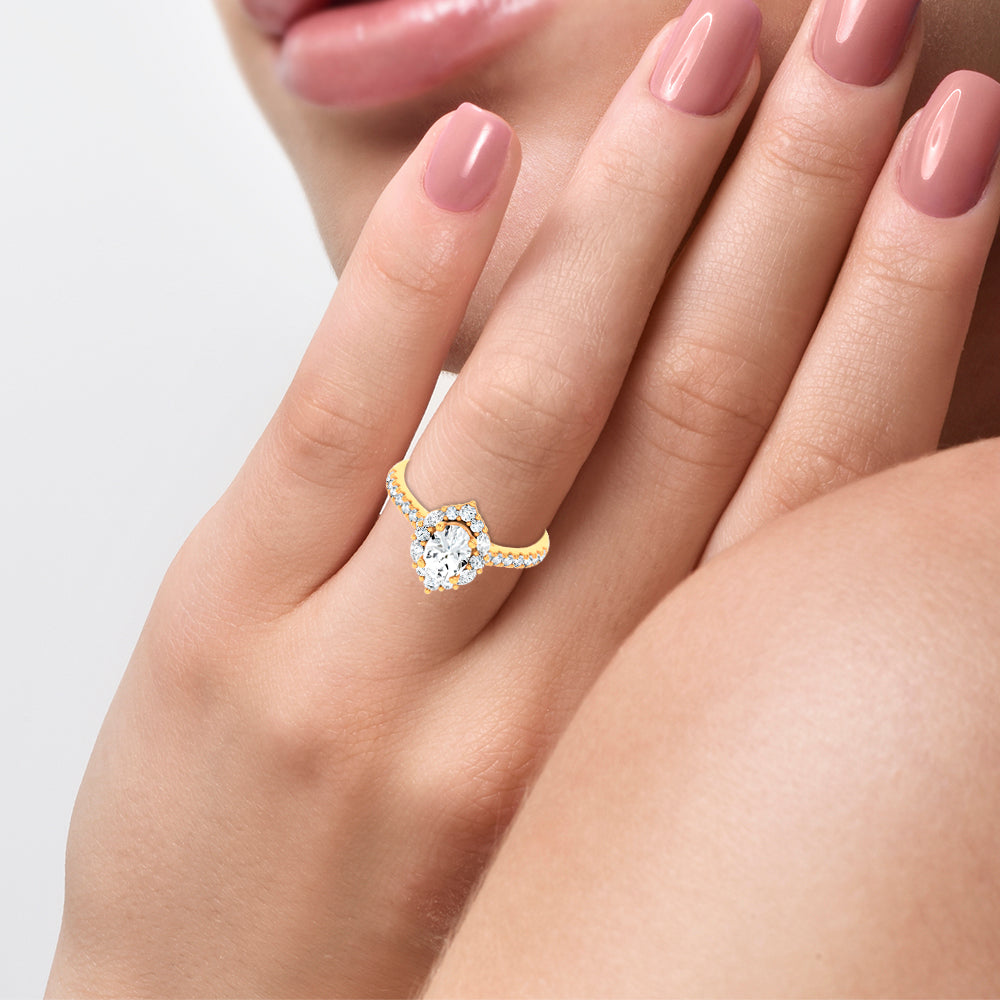 14K 1.40CT Certified Lab Grown DIAMOND RING