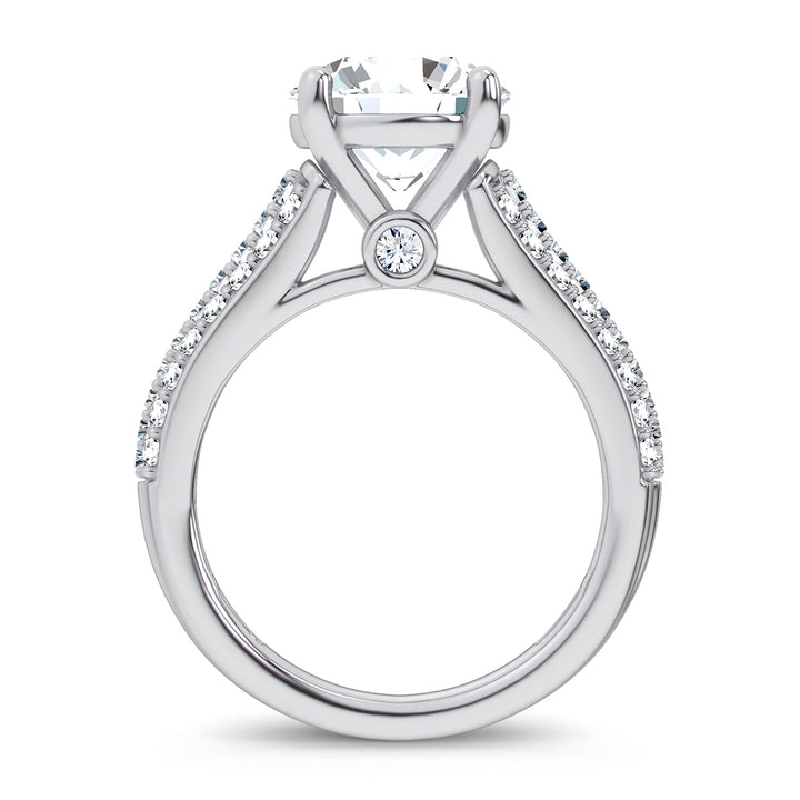 14K 3.75CT Certified Lab Grown Engagement Ring