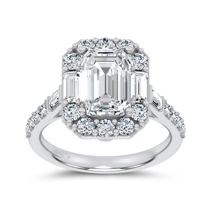 14K 3.87CT Certified Lab Grown Engagement Ring