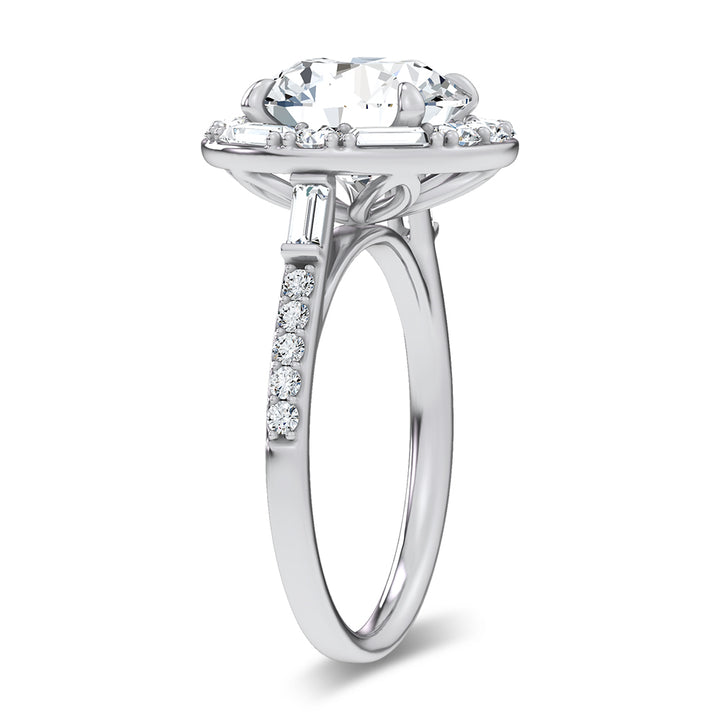 14K 3.63CT Certified Lab Grown Engagement Ring