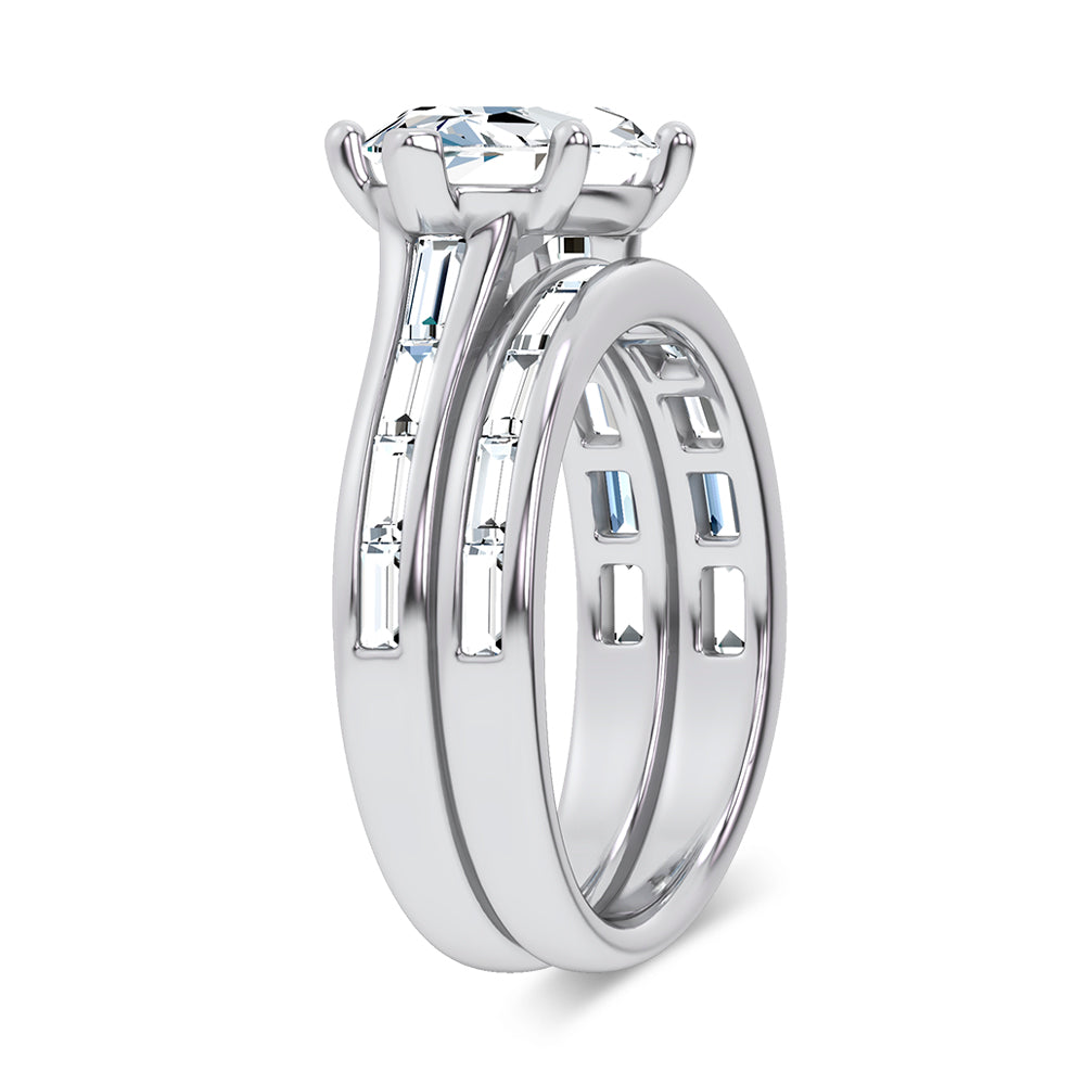 14K 3.57CT Certified Lab Grown Diamond Bridal Set