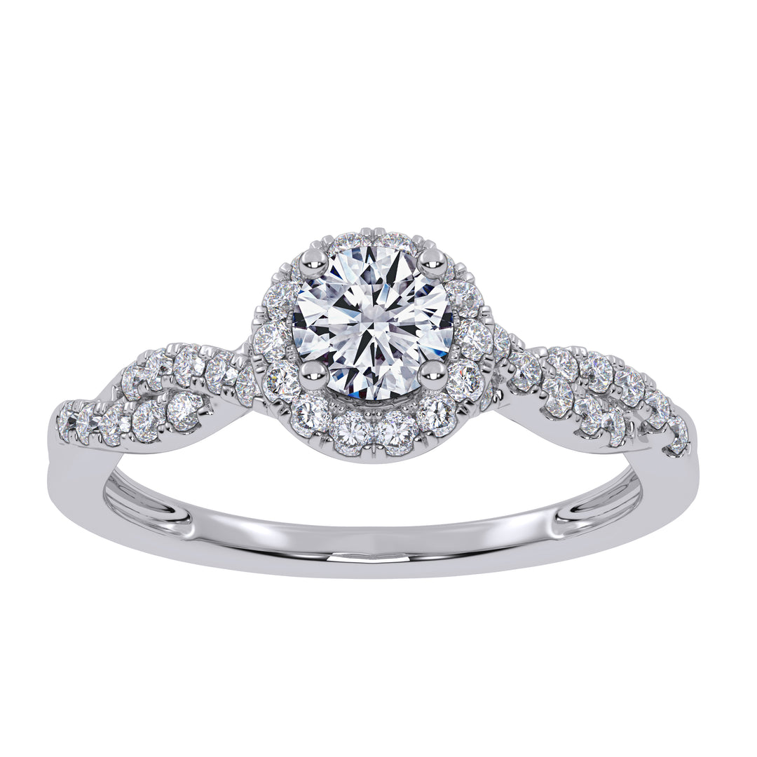 10K 0.53ct Lab Grown Promise Ring