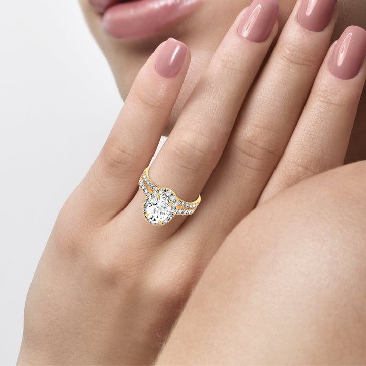 14k 3.17CT Certified Lab Grown Trio Sets
