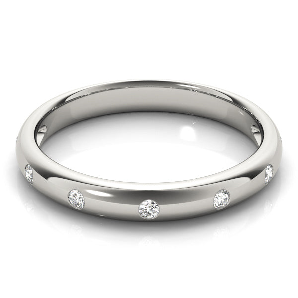 14K White Gold Lab Diamond Stackable Ring