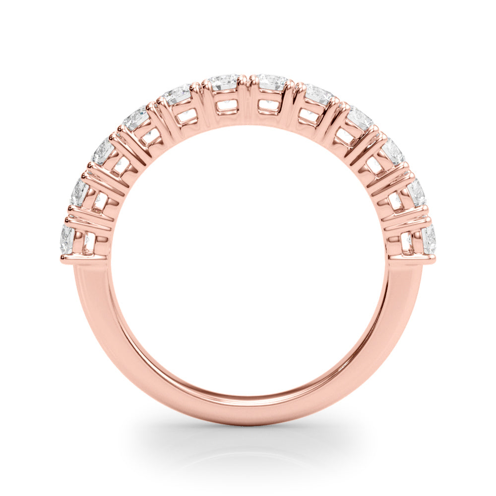 15-Stone Lab Diamond 18K Rose Gold Straight Band