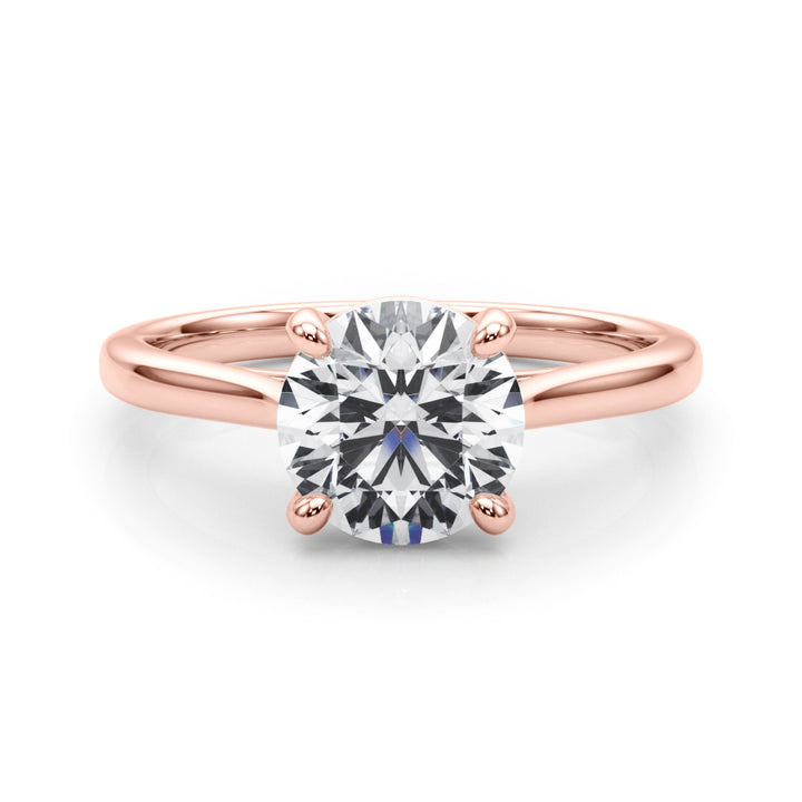 Rose Gold 1CT Lab Diamond Solitaire Pendant