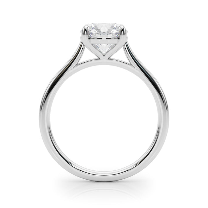 White Platinum 1CT Lab Diamond Solitaire Pendant
