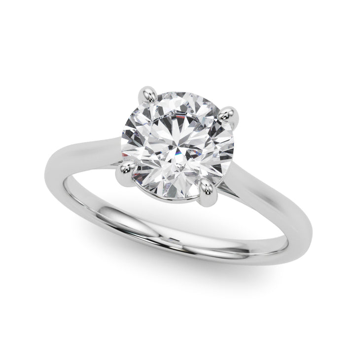 1 CT Lab Diamond 18K White Gold Solitaire