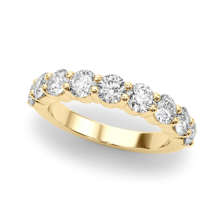 9-Stone Lab Diamond 18K Yellow Gold Ring