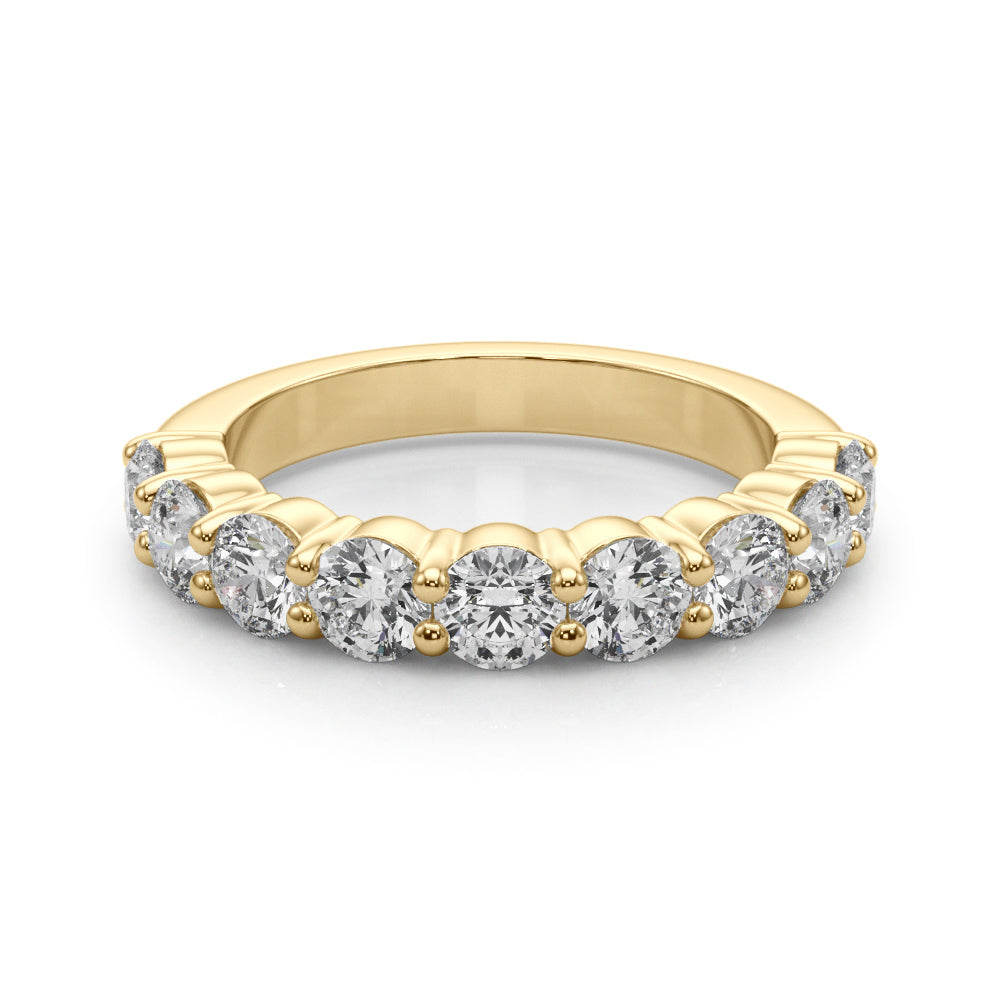 9-Stone Lab Diamond 18K Yellow Gold Ring