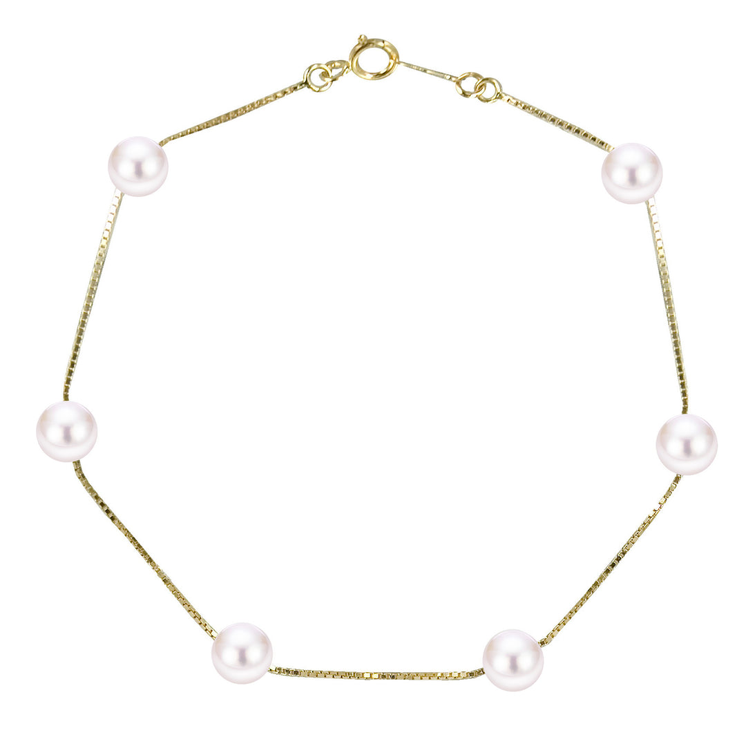14KT Yellow Gold Freshwater Bracelet