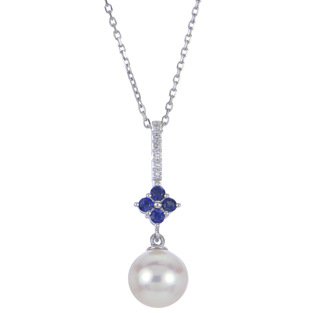 14KT White Gold Freshwater Pearl Pendant