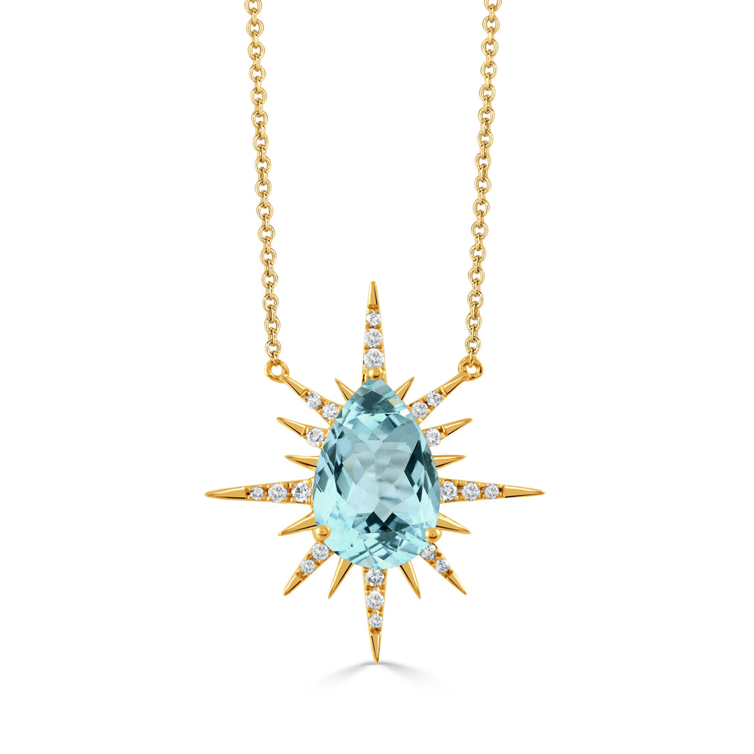 N9190BT-Y - 18k White Gold Necklace from the Celestia collection