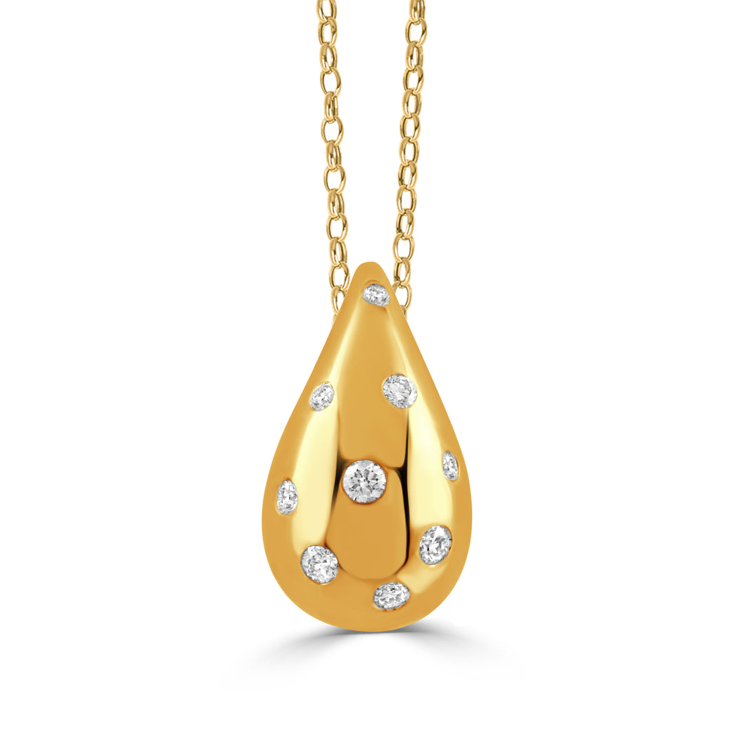 P11705-18K YELLOW GOLD DIAMOND PENDANT