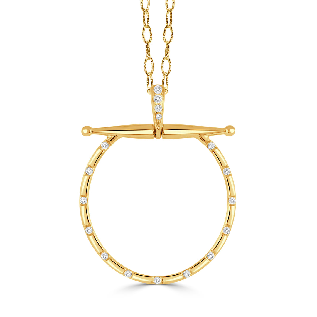 P9755 - 18k Yellow Gold Pendant from the Equestrian collection